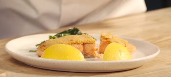 Almond crusted Alaska salmon