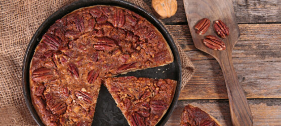 Chocolate Pecan Pie with Bourbon