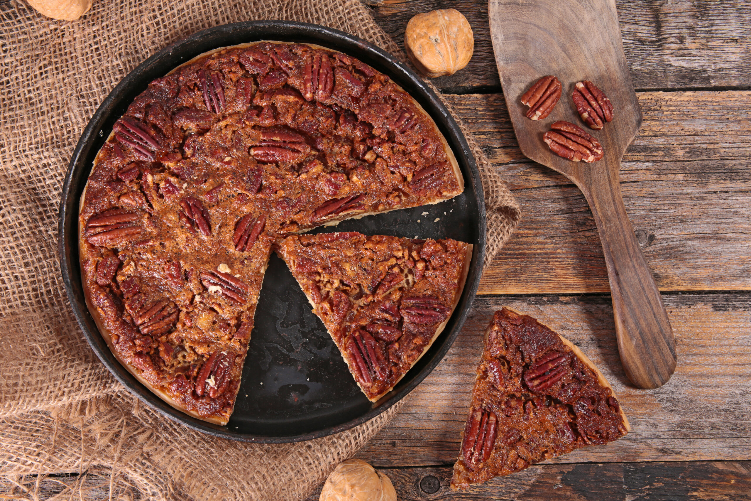 Chocolate Pecan Pie with Bourbon