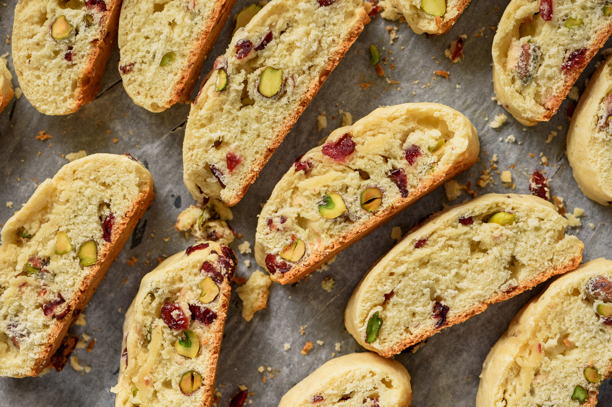 Pistachio & Cranberry Biscotti