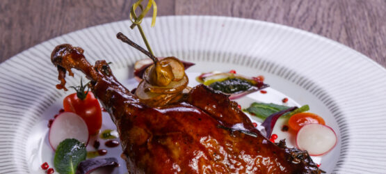 Roast Duck Legs With California Red Wine Sause